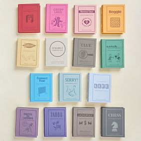 Vintage Bookshelf Board Game Collection - Set of 15