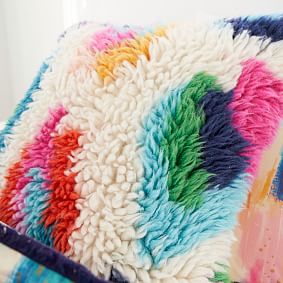 EttaVee Shaggy Leopard Pillow Cover