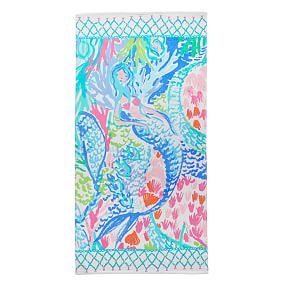 Lilly Pulitzer Mermaid Cove Beach Towel UPF 50+