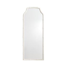 Open Box: Bamboo Floor Mirror - White | Pottery Barn Teen