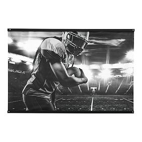 Black and White Football Wall Mural