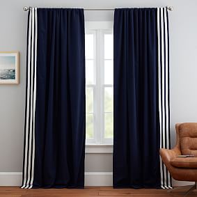 Border Stripe Blackout Curtain
