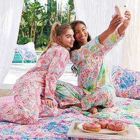 Lilly Pulitzer Pink Colony Loose Fit Pajama Set