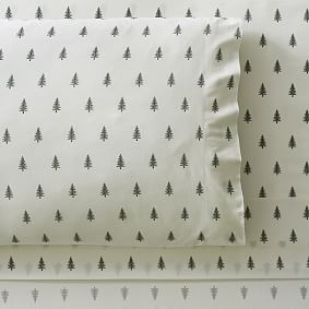 Pine Tree Glow-in-the-Dark Organic Sheet Set
