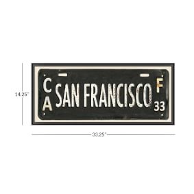San Francisco Framed Art, 33.25"x14.25"