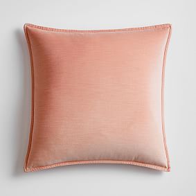 west elm x pbdorm Washed Cotton Velvet Euro Pillow Cover
