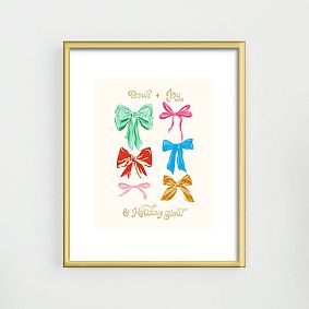 Colorful Christmas Bows Art