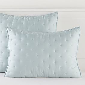 Open Box: Amelia Tencel Standard Sham - Porcelain Blue