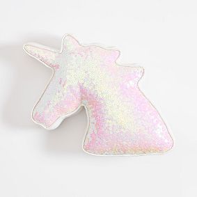 Sequin Unicorn Pillow