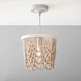 Draped Bead Adjustable Flush Mount