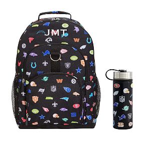 Gear-Up NFL Backpack and Slim Water Bottle Bundle