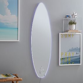LED Surfboard Full Length Mirror
