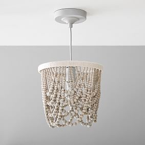 Draped Bead Adjustable Flush Mount