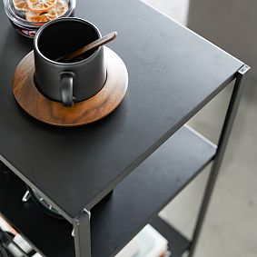 Metal Rolling Utility Cart with Hooks (20"x32")