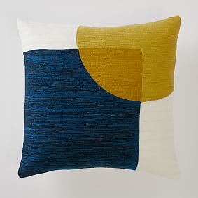 west elm x pbdorm Crewel Overlapping Shapes Pillow Cover