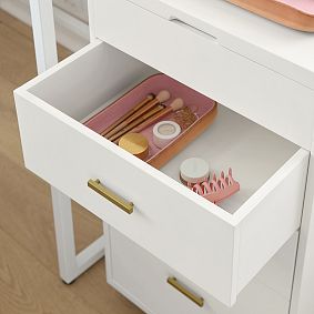 Glam Beauty Rolling Cart (34.75"x20.25")