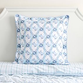 Hill House Home Stripe Trellis Euro Pillow Cover