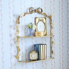 LoveShackFancy Gold Bow Rectangle Frame (5"x7")