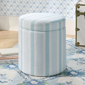 Hill House Home Round Storage Ottoman