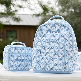 Hill House Home Quilted Cold Pack Lunch Box, Blue/Green