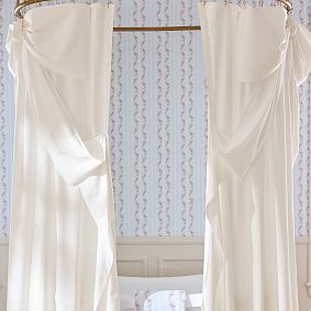 LoveShackFancy Oversized Bow Shower Curtain