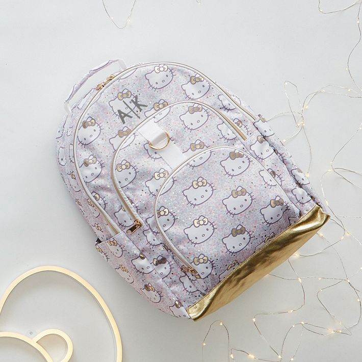 hello kitty backpack silver Fast Forward for Girls, 16 inch, Red and Grey | Large Durable Sanrio School Bag w/ Front Zip Pocket - Hello Kitty School Supplies it seamlessly clips onto your keys Hello Kitty Kids' 16