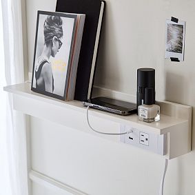 No Nails Plug-In Charging Ledge with USB A/C (24")