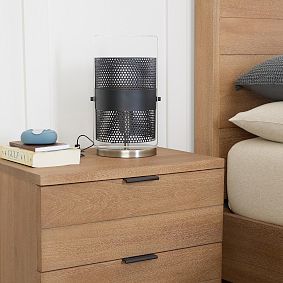 Perforated Cylinder Table Lamp (14")