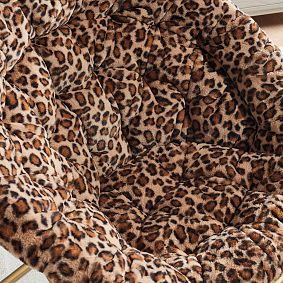 Cheetah Faux Fur Hang-A-Round Chair