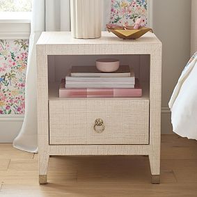 AERIN Raffia Nightstand (19")