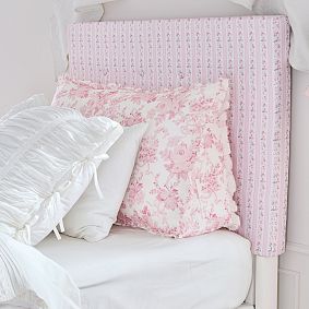 LoveShackFancy Garden Damask Ruffle Wedge Pillow