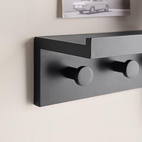 No Nails Ledge With Hooks (24")