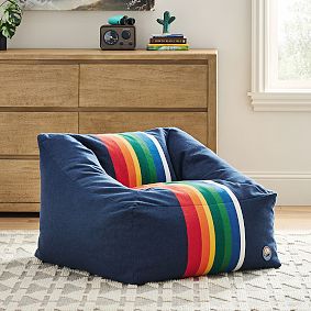 Large Pendleton® Crater Lake Stripe Modern Bean Bag Lounger