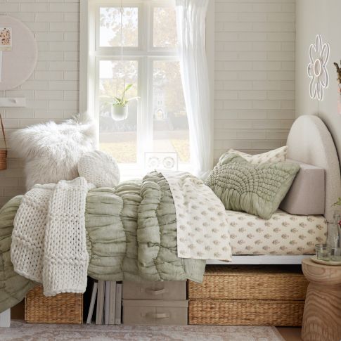 Earthy Boho Dorm Room