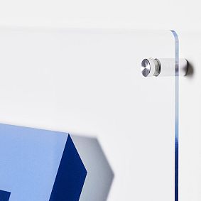 Acrylic Square Decal Monogram