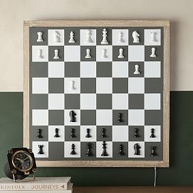 Backlit Wall-Mounted Chess Game (24")