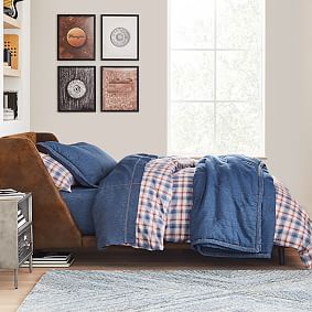 Wrangler® Plaid Organic Duvet Cover