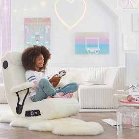 Sherpa Ivory Gaming Chair