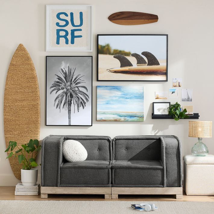 Palm Tree Framed Wall Art | Pottery Barn Teen