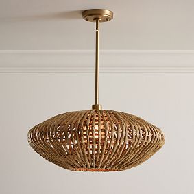 Woven Semi-Flush Mount (36.5")