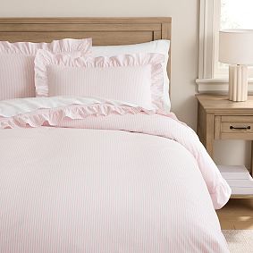 Ruffle Stripe Duvet Cover