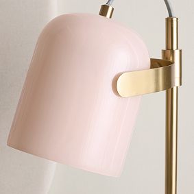 Glass Shade Wireless Charging Task Lamp (17.5")