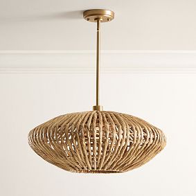 Woven Semi-Flush Mount (36.5")