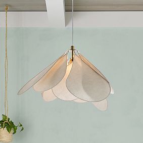 Linen Flower Pendant
