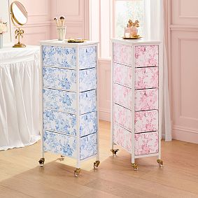 LoveShackFancy Rolling 5-Drawer Cart (9.5"x35")