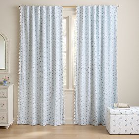 Hill House Home Clematis Scallop Blackout Window Panel - Thumbnail 4