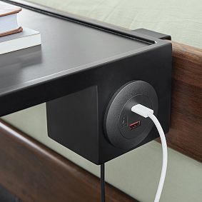 Charging Bedside Tray with USB A/C (6"x11.75")