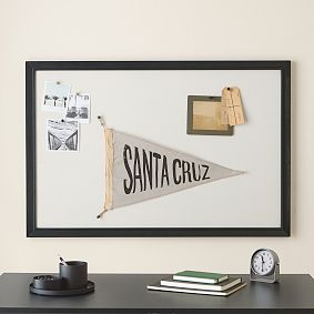 No Nails Framed Rectangle Pinboard (36"x24")