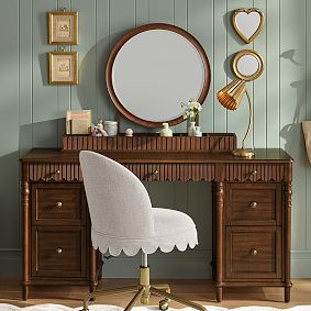 Chris Loves Julia Metal Pleated Task Lamp (17")