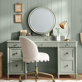 Chris Loves Julia Metal Pleated Task Lamp (17")